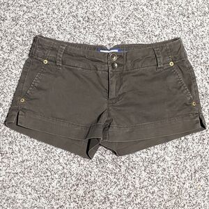 Women's green/brown/gray American Eagle shorts - size 0
